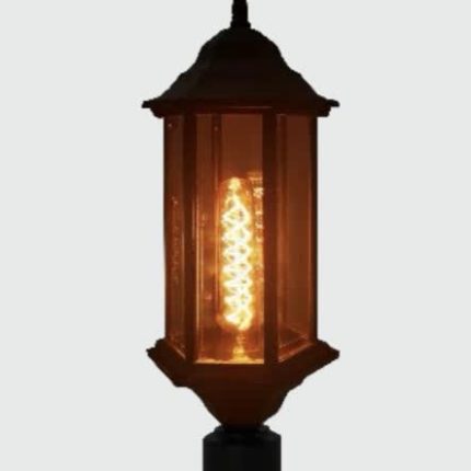 مدل: سرلوله کیان با شیشه برنزی تراشخورده بدون لامپ